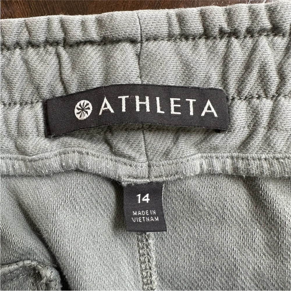 ATHLETA Farallon Skirt  Size 14 Green Stretch Casual Skirt Cotton Everyday - Picture 5 of 7